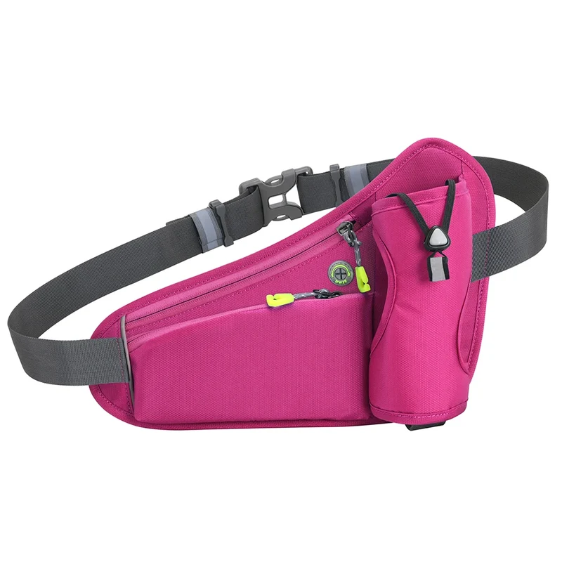 Laufen Gürtel mit Wasserflasche Bauchtasche Reißverschlusstaschen Tasche Joggen