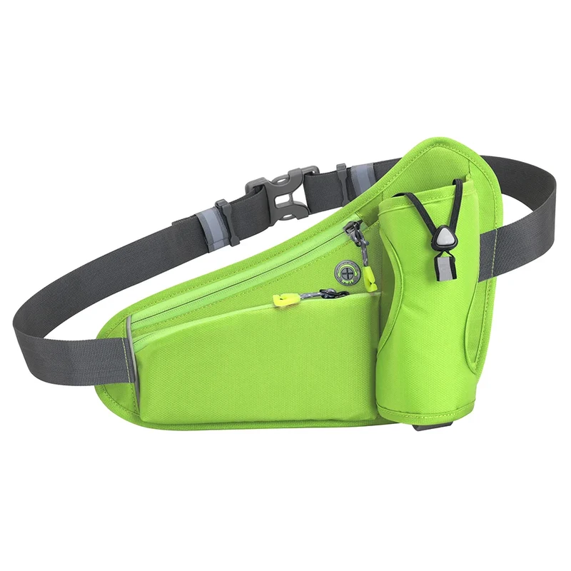Laufen Gürtel mit Wasserflasche Bauchtasche Reißverschlusstaschen Tasche Joggen