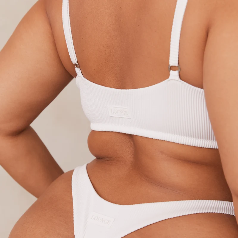 Ribbed Triangle BH - Weiß