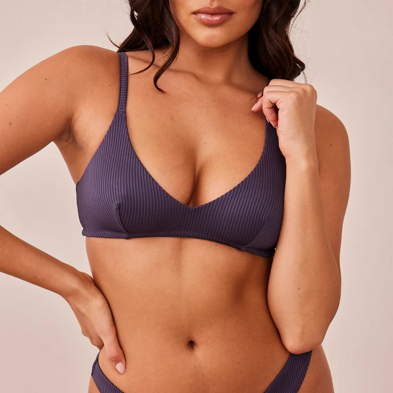 Ribbed Triangle BH - Dunkelgrau
