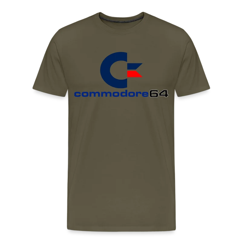 Fashion Herren Gaming Top Commodore T-Shirt Retro Streetwear 100 % Baumwolle