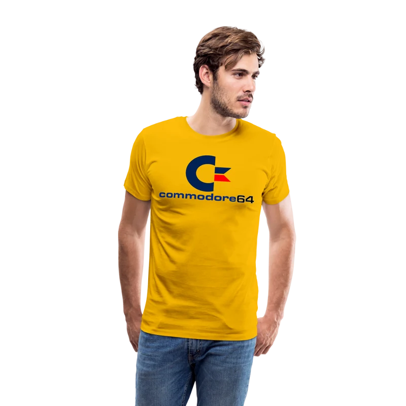 Fashion Herren Gaming Top Commodore T-Shirt Retro Streetwear 100 % Baumwolle