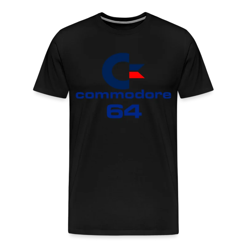 Fashion Herren Gaming Top Commodore T-Shirt Retro Streetwear 100 % Baumwolle
