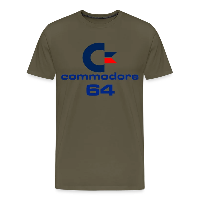 Fashion Herren Gaming Top Commodore T-Shirt Retro Streetwear 100 % Baumwolle