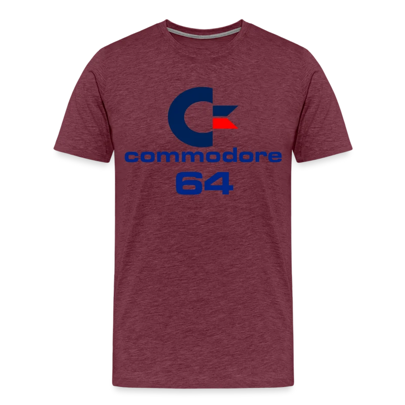Fashion Herren Gaming Top Commodore T-Shirt Retro Streetwear 100 % Baumwolle