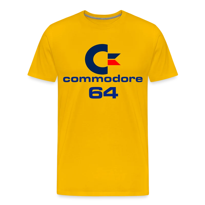 Fashion Herren Gaming Top Commodore T-Shirt Retro Streetwear 100 % Baumwolle