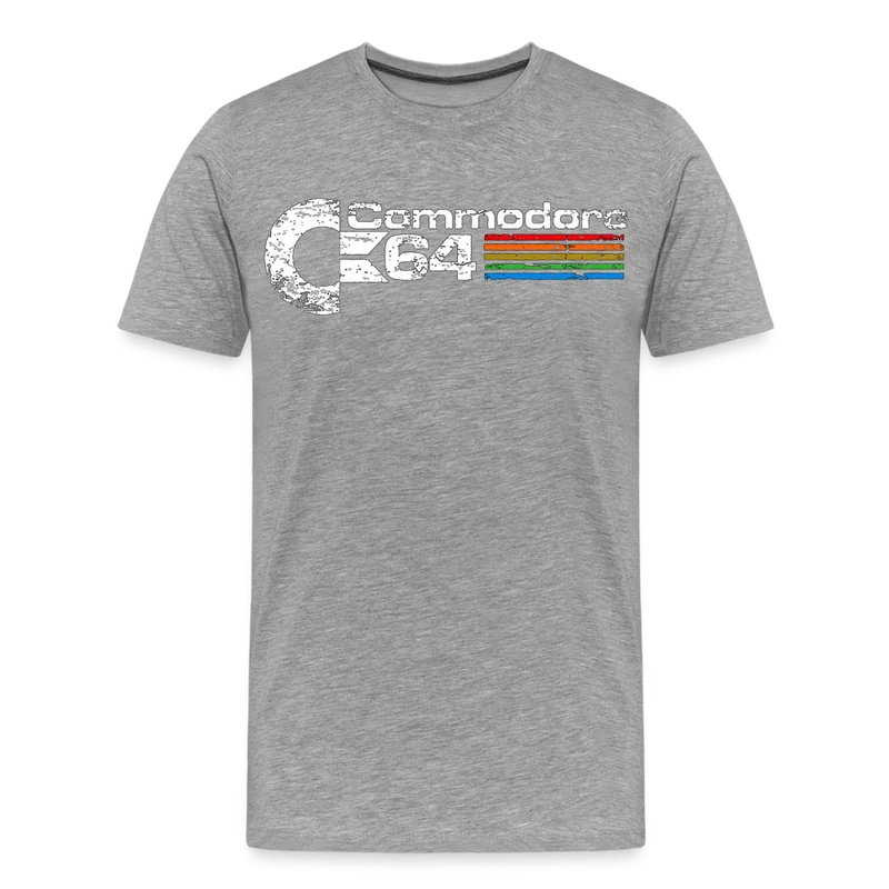 Fashion Herren Gaming Top Commodore T-Shirt Retro Streetwear 100 % Baumwolle