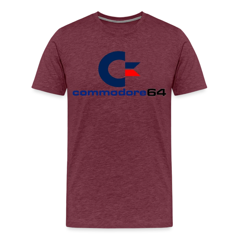 Fashion Herren Gaming Top Commodore T-Shirt Retro Streetwear 100 % Baumwolle
