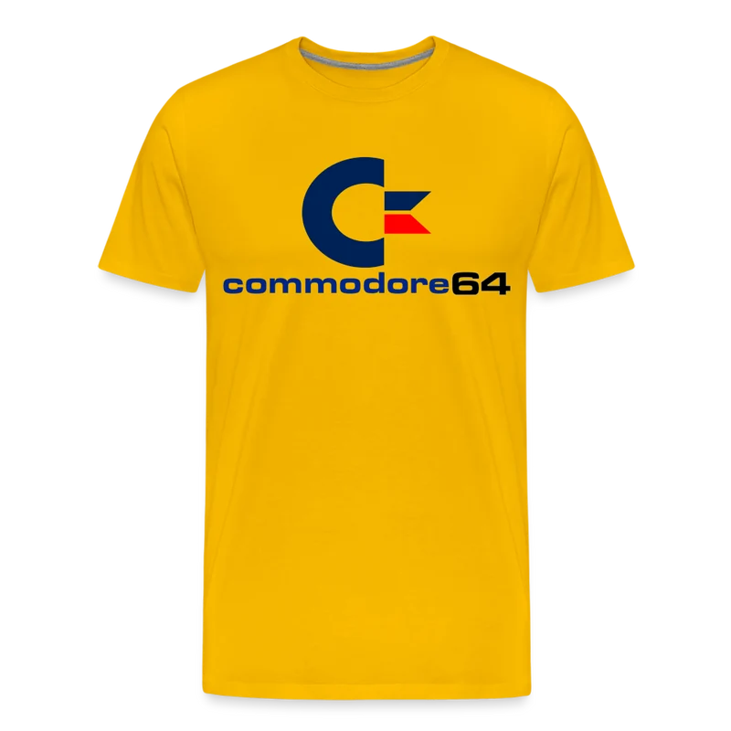 Fashion Herren Gaming Top Commodore T-Shirt Retro Streetwear 100 % Baumwolle