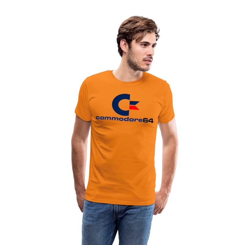 Fashion Herren Gaming Top Commodore T-Shirt Retro Streetwear 100 % Baumwolle