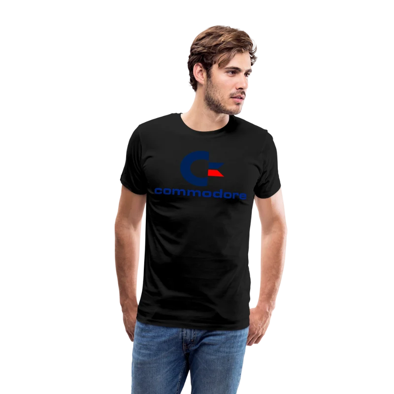 Fashion Herren Gaming Top Commodore T-Shirt Retro Streetwear 100 % Baumwolle