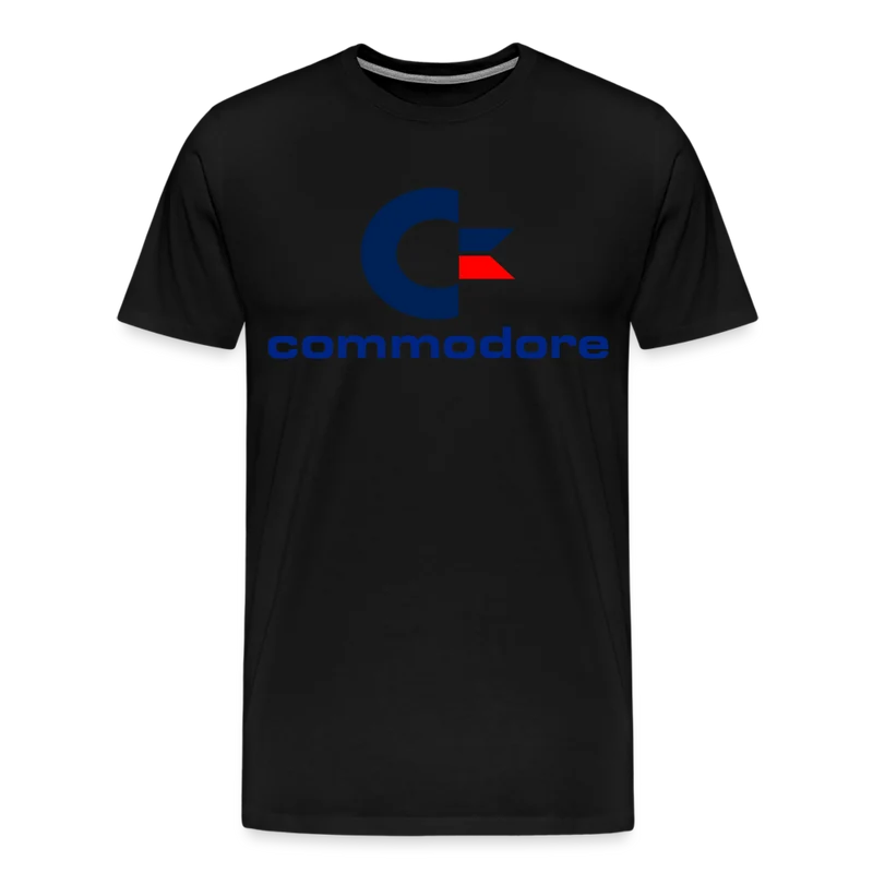 Fashion Herren Gaming Top Commodore T-Shirt Retro Streetwear 100 % Baumwolle