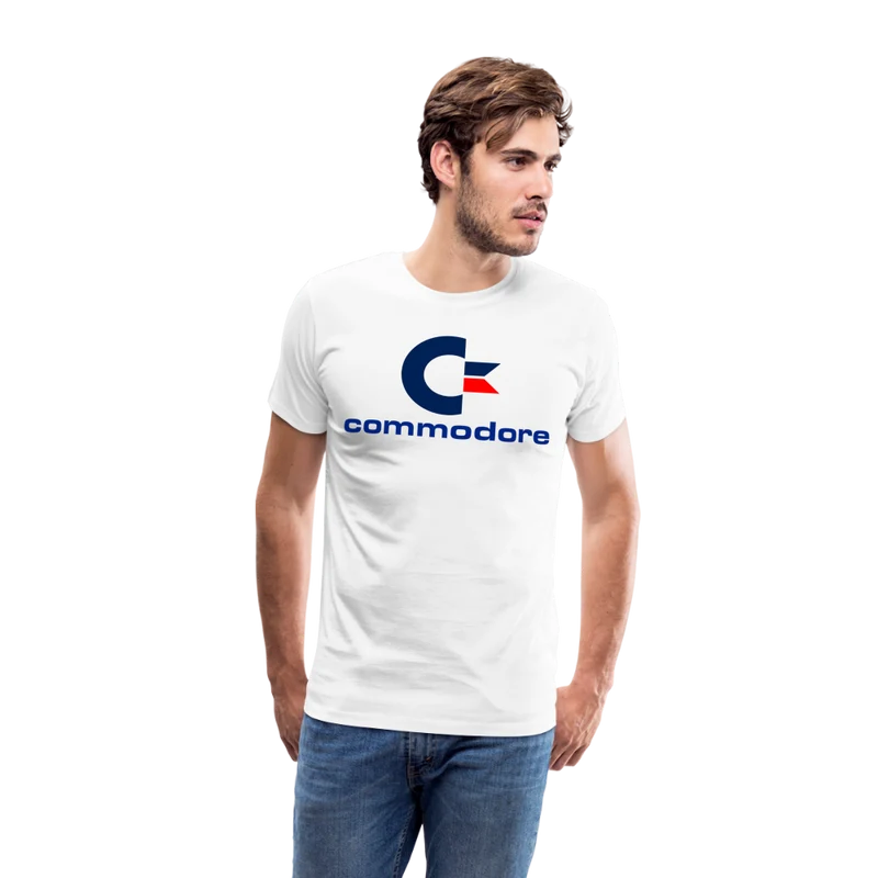 Fashion Herren Gaming Top Commodore T-Shirt Retro Streetwear 100 % Baumwolle