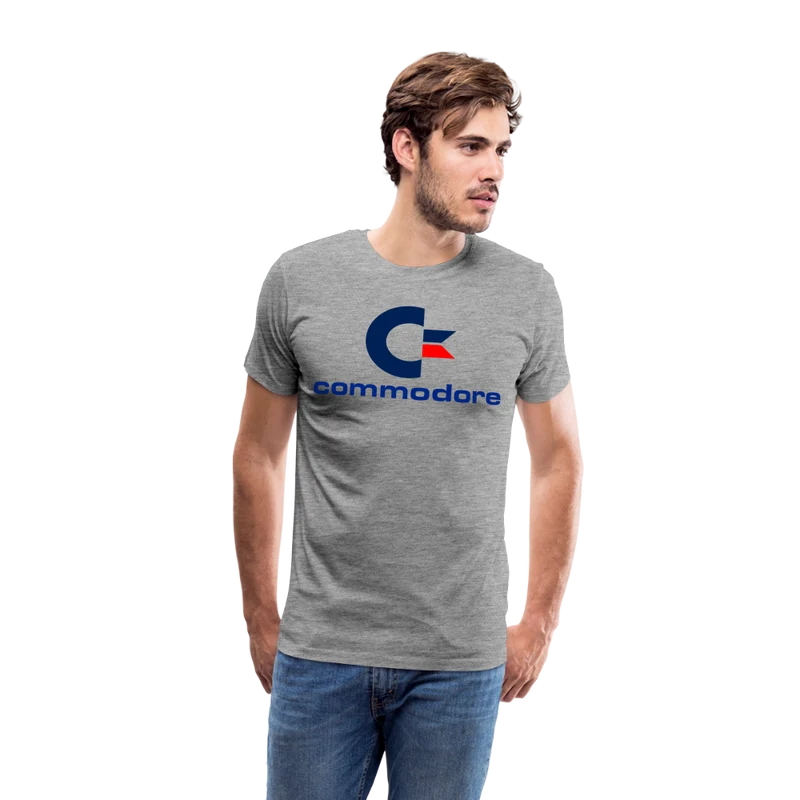 Fashion Herren Gaming Top Commodore T-Shirt Retro Streetwear 100 % Baumwolle