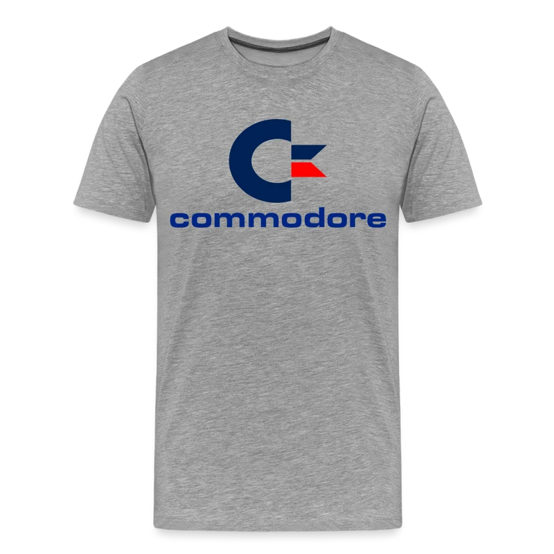 Fashion Herren Gaming Top Commodore T-Shirt Retro Streetwear 100 % Baumwolle