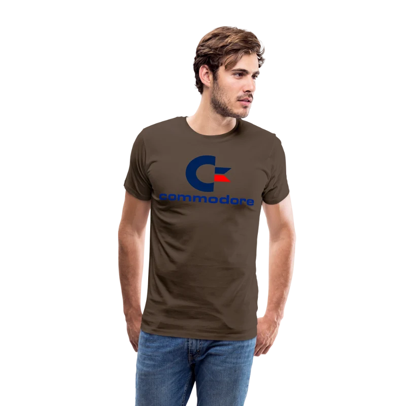 Fashion Herren Gaming Top Commodore T-Shirt Retro Streetwear 100 % Baumwolle