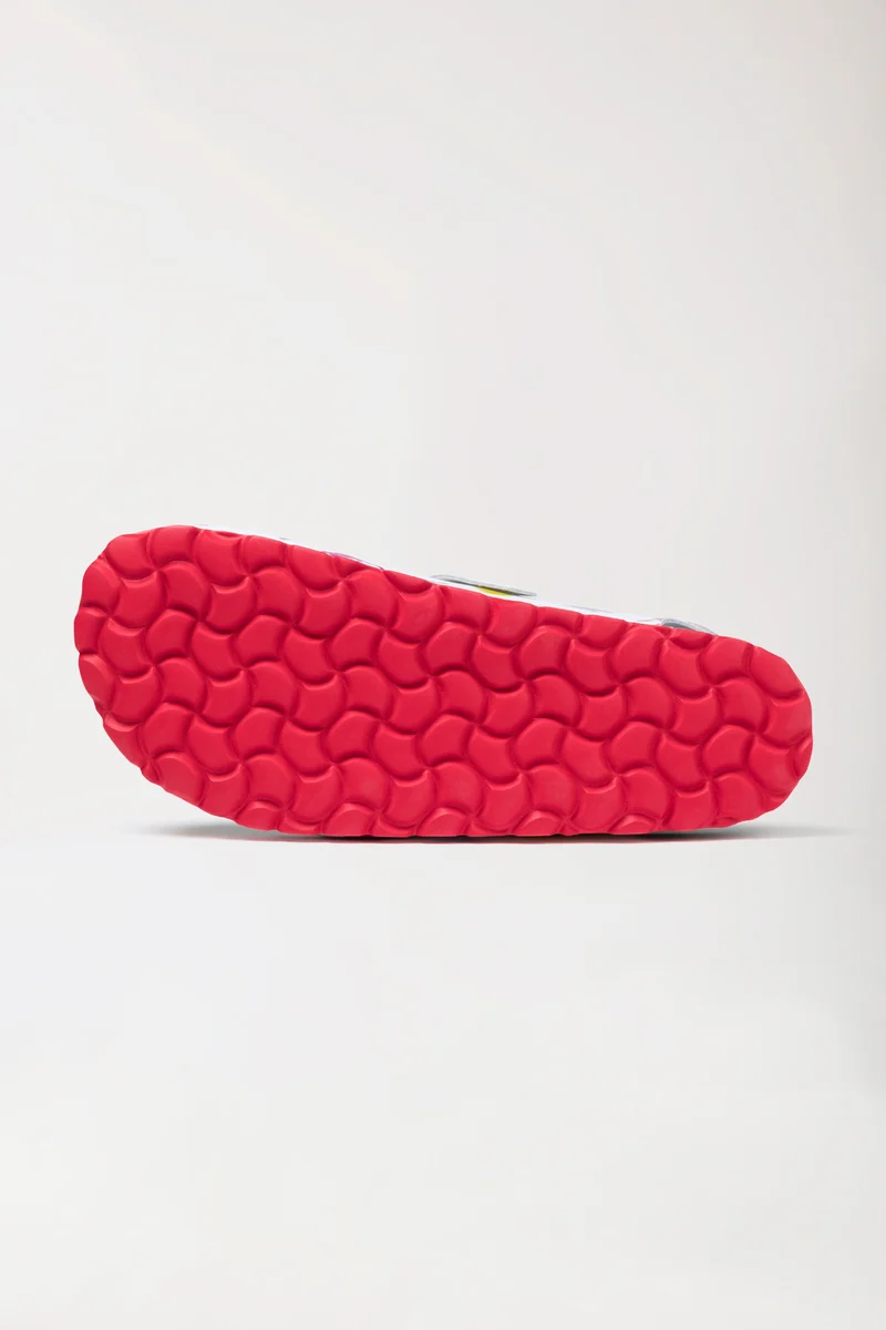 Damen Clog weiß/bunt