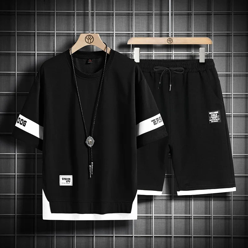 2-teiliges Herren-Sportoutfit Top + Short T-Shirt Sportbekleidung Kurzhose