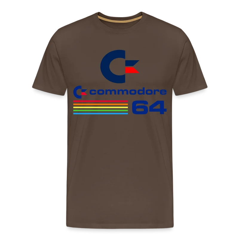 Fashion Herren Gaming Top Commodore T-Shirt Retro Streetwear 100 % Baumwolle