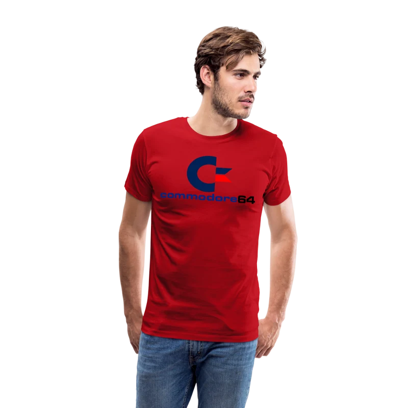 Fashion Herren Gaming Top Commodore T-Shirt Retro Streetwear 100 % Baumwolle