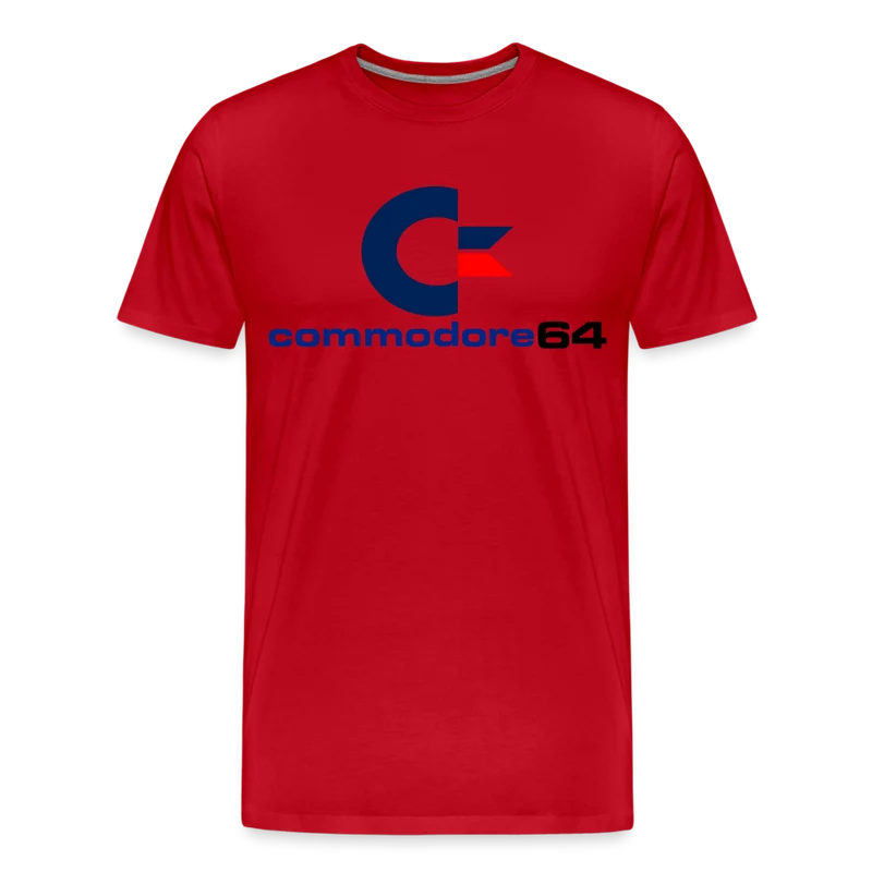 Fashion Herren Gaming Top Commodore T-Shirt Retro Streetwear 100 % Baumwolle