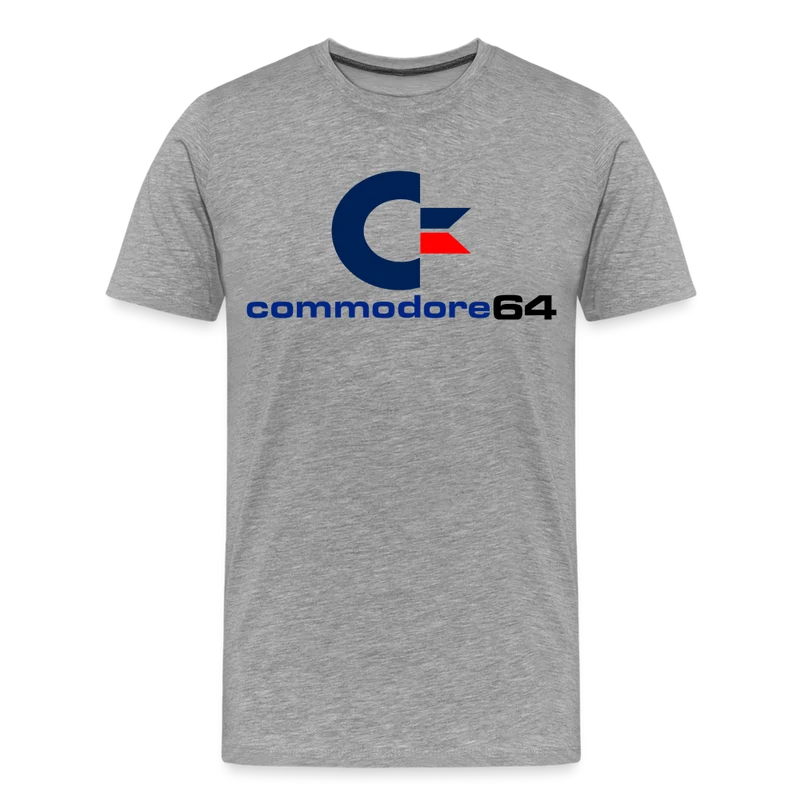 Fashion Herren Gaming Top Commodore T-Shirt Retro Streetwear 100 % Baumwolle