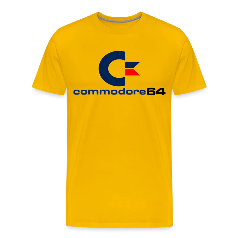 Fashion Herren Gaming Top Commodore T-Shirt Retro Streetwear 100 % Baumwolle