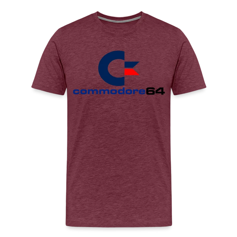 Fashion Herren Gaming Top Commodore T-Shirt Retro Streetwear 100 % Baumwolle