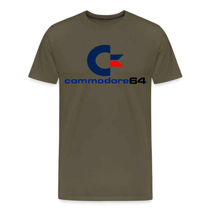 Fashion Herren Gaming Top Commodore T-Shirt Retro Streetwear 100 % Baumwolle