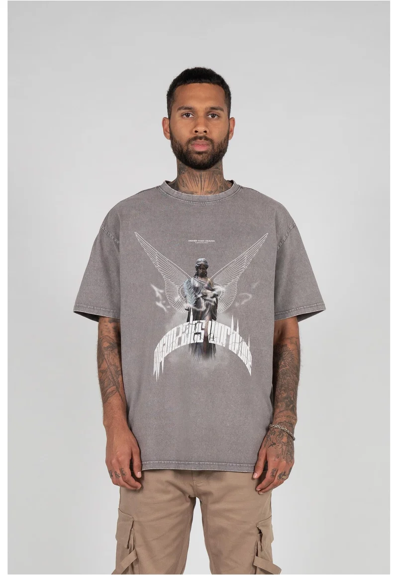 MJG HIGHER THAN HEAVEN V.1 Acid Washed Heavy Oversize Tee
