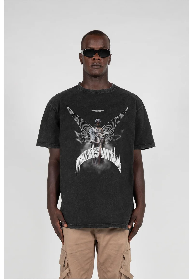 MJG HIGHER THAN HEAVEN V.1 Acid Washed Heavy Oversize Tee