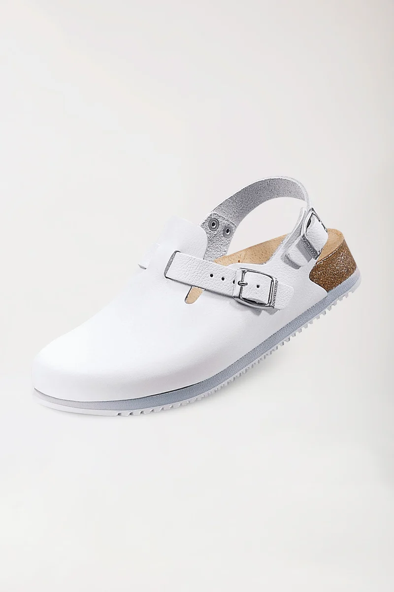 Unisex Berufsclog - Leder - weiß