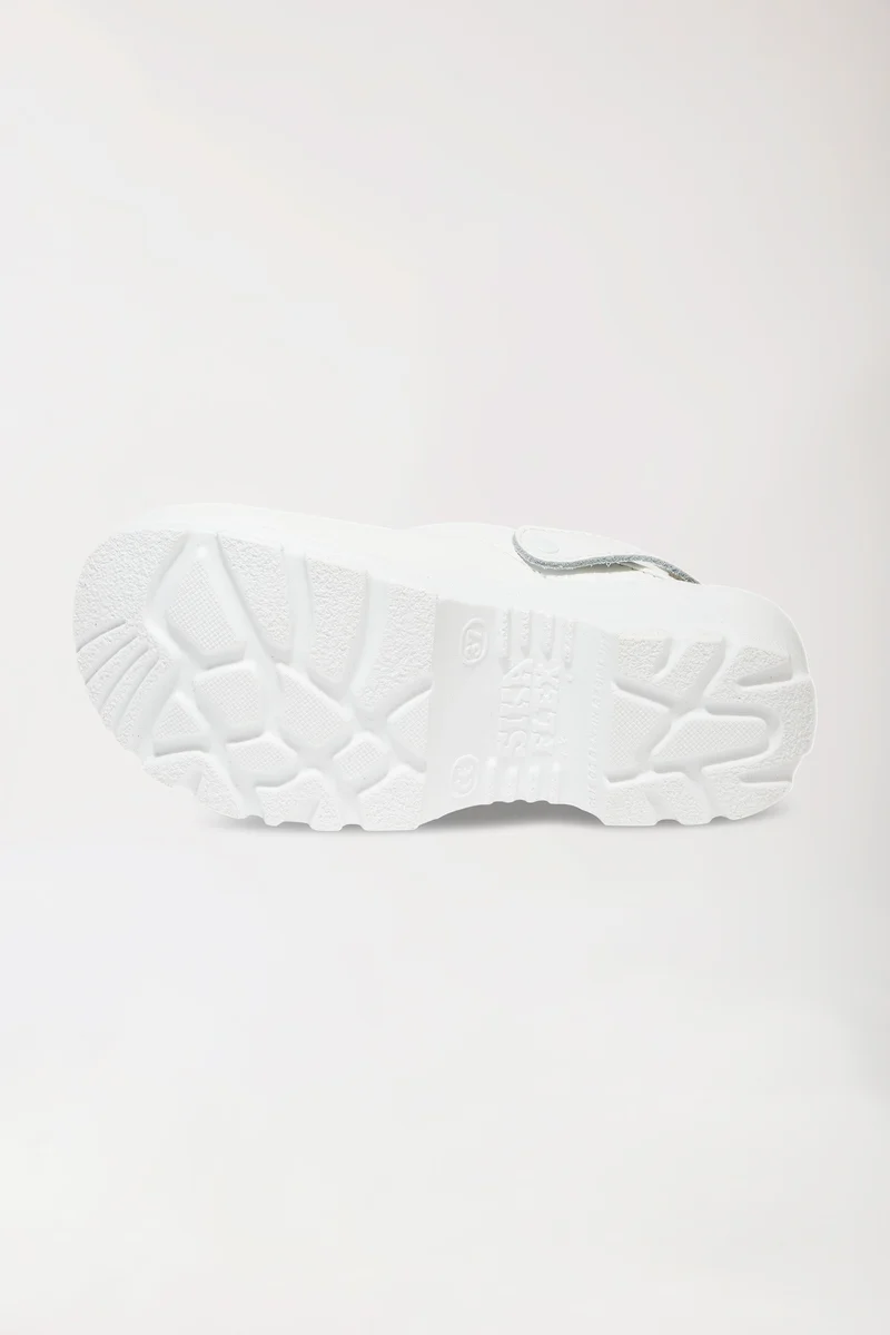 Berufs-Clog Weiß Permair Leder Unisex weiß