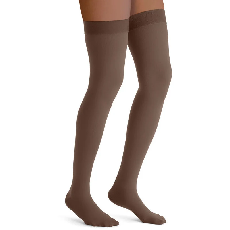 JOBST® Opaque Women's Thigh High 15-20 mmHg w/ Silicone Dot Top Band