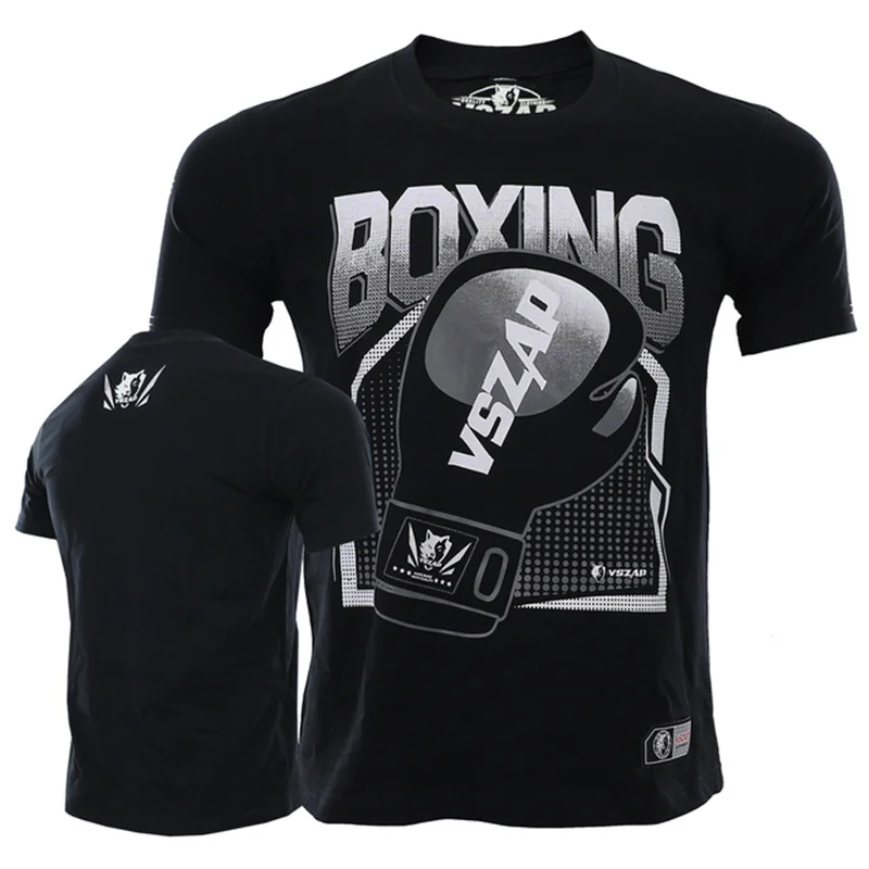 Herren Fashion Muay Thai Boxing T-Shirt Rundhals Unisex Sommer Streetwear
