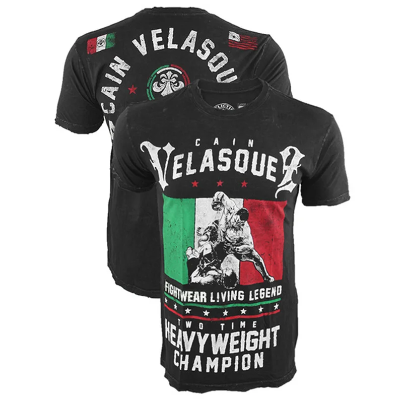 Herren Fashion Muay Thai Boxing T-Shirt Rundhals Unisex Sommer Streetwear
