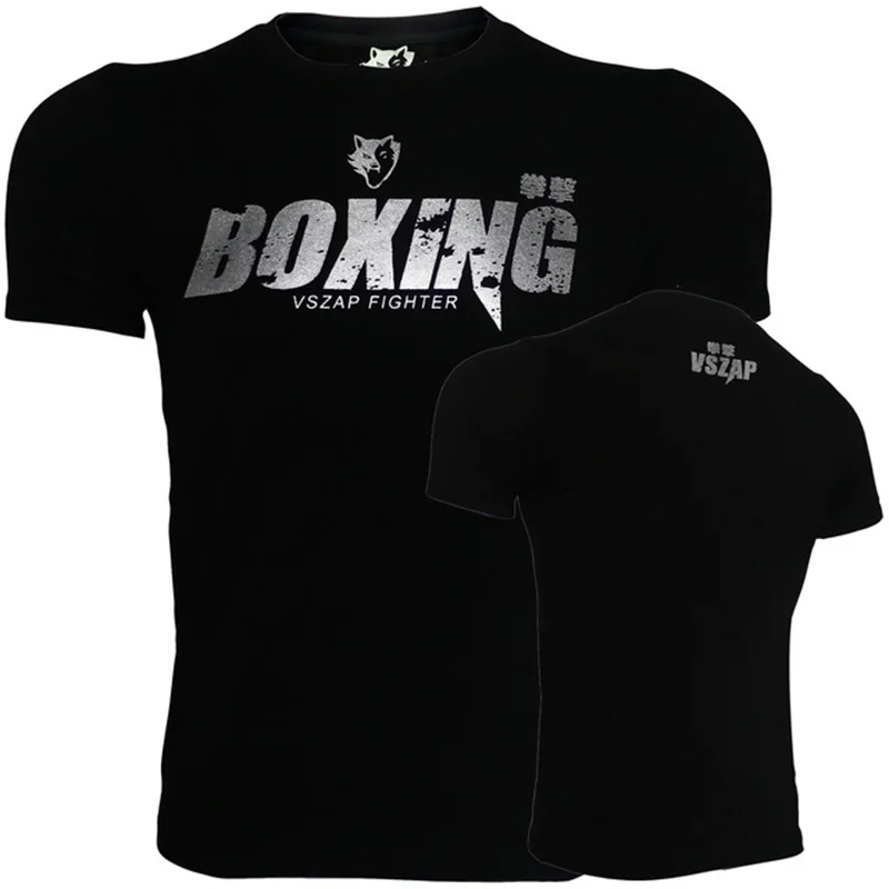 Herren Fashion Muay Thai Boxing T-Shirt Rundhals Unisex Sommer Streetwear