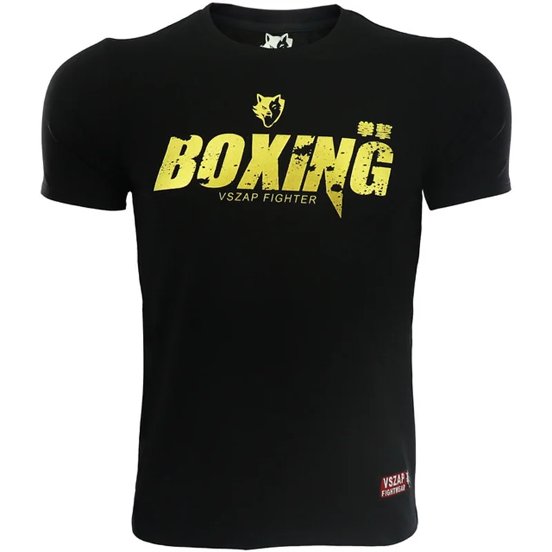 Herren Fashion Muay Thai Boxing T-Shirt Rundhals Unisex Sommer Streetwear
