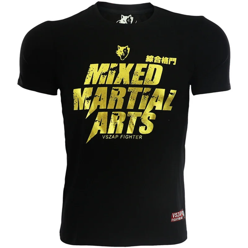 Herren Fashion Muay Thai Boxing T-Shirt Rundhals Unisex Sommer Streetwear