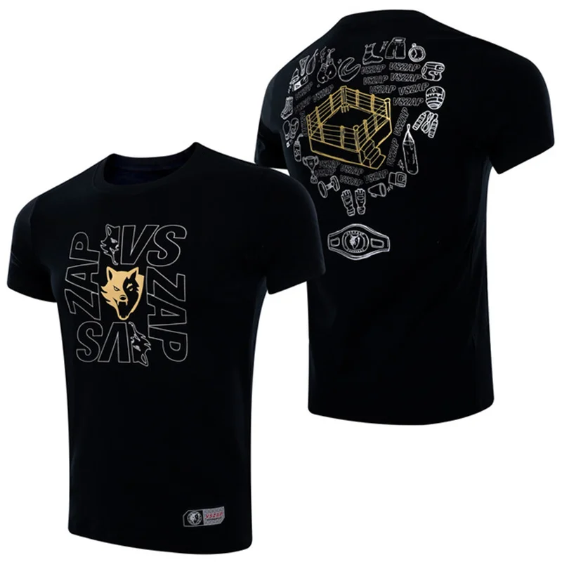 Herren Fashion Muay Thai Boxing T-Shirt Rundhals Unisex Sommer Streetwear