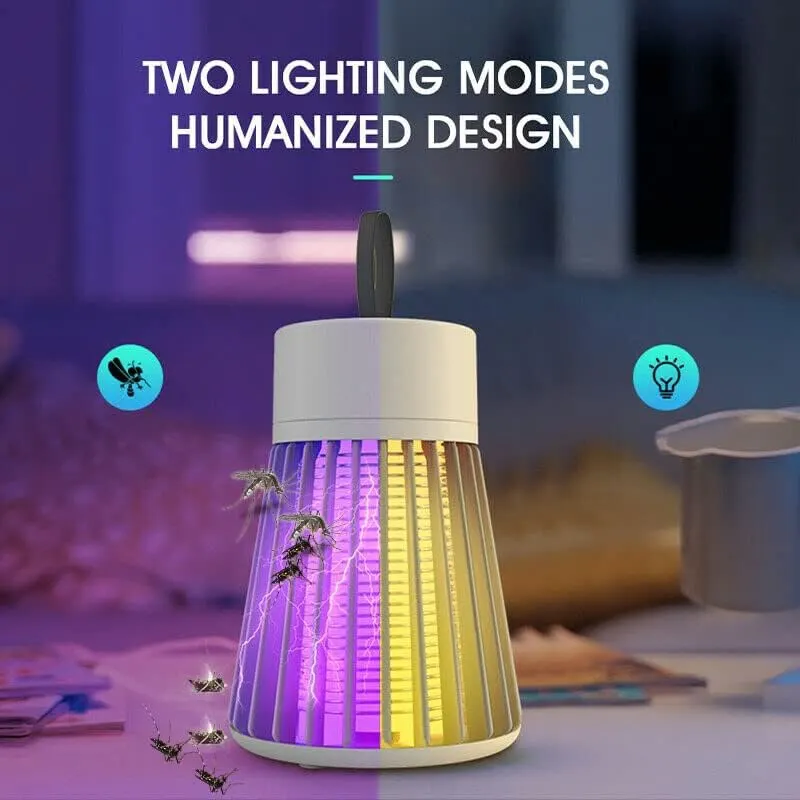 Fliegenfalle Elektrisch Mückenlampe Fliegenfänger Insektenfalle Akku UV-Licht