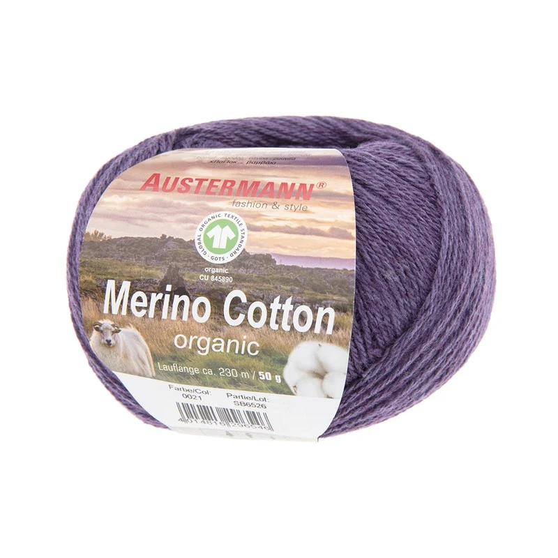 Merino Cotton | 230 M - 50 G | 21 - Aubergine