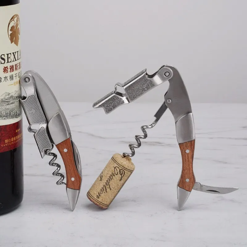Kellnermesser Korkenzieher Weinöffner aus Edelstahl Weinschlüssel Flaschenöffner