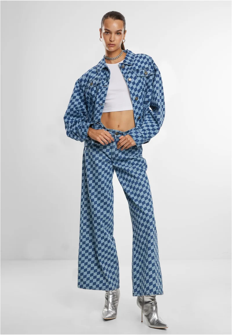 UC 80s Oversized Laser Printed Denim Jacket