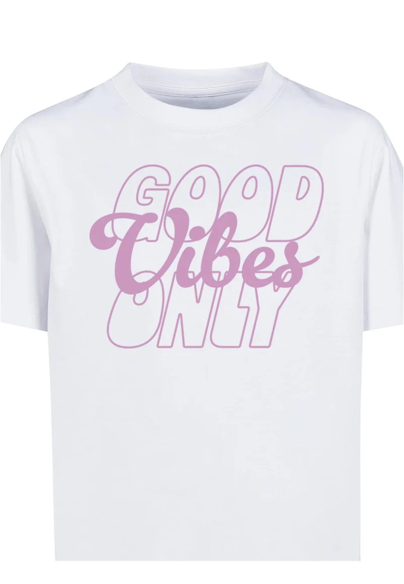 MT Good Vibes Only Wording Tee