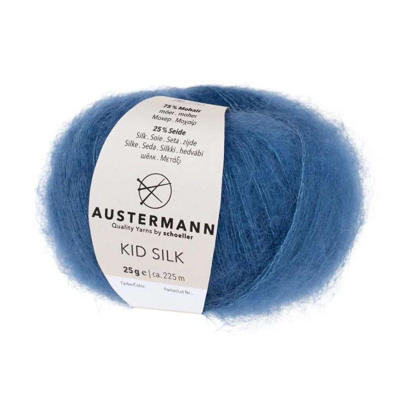 Kid Silk | 225 M - 25 G | 37 - Taubenblau