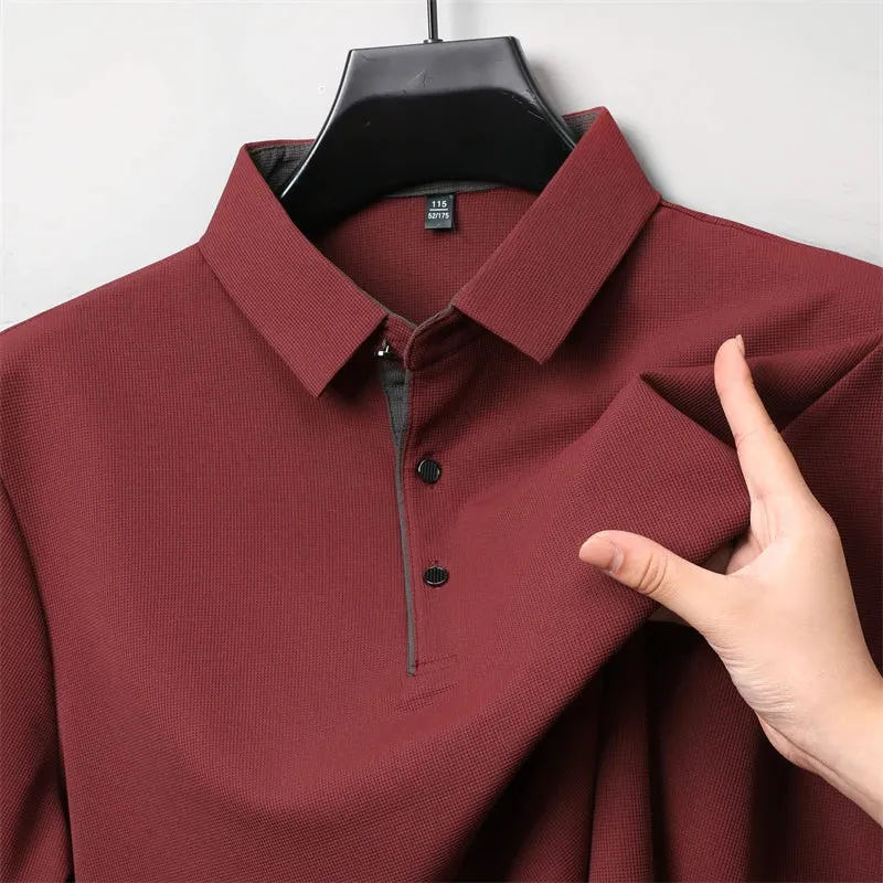 Herren Poloshirt POLO Shirt T-Shirt Langarm Zipper Hemd Fashion Polohemd Top NEU