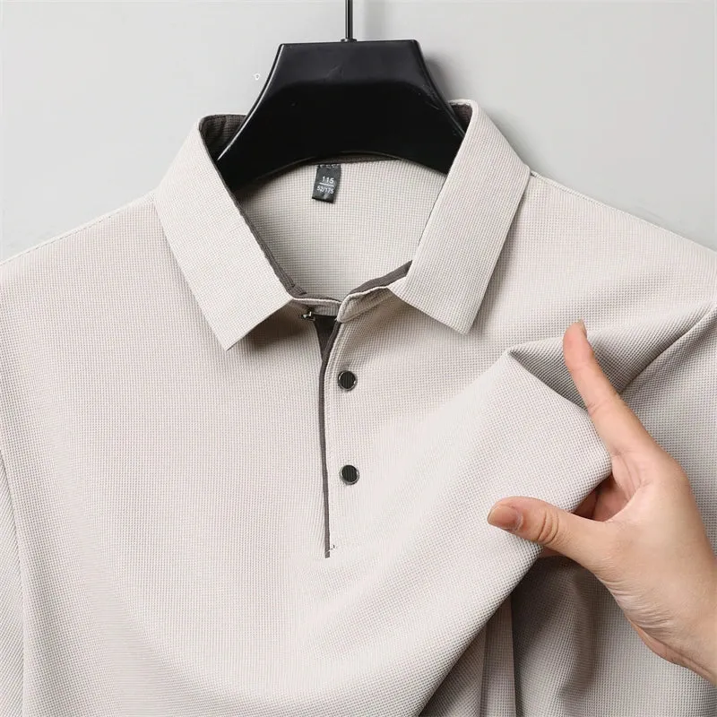 Herren Poloshirt POLO Shirt T-Shirt Langarm Zipper Hemd Fashion Polohemd Top NEU