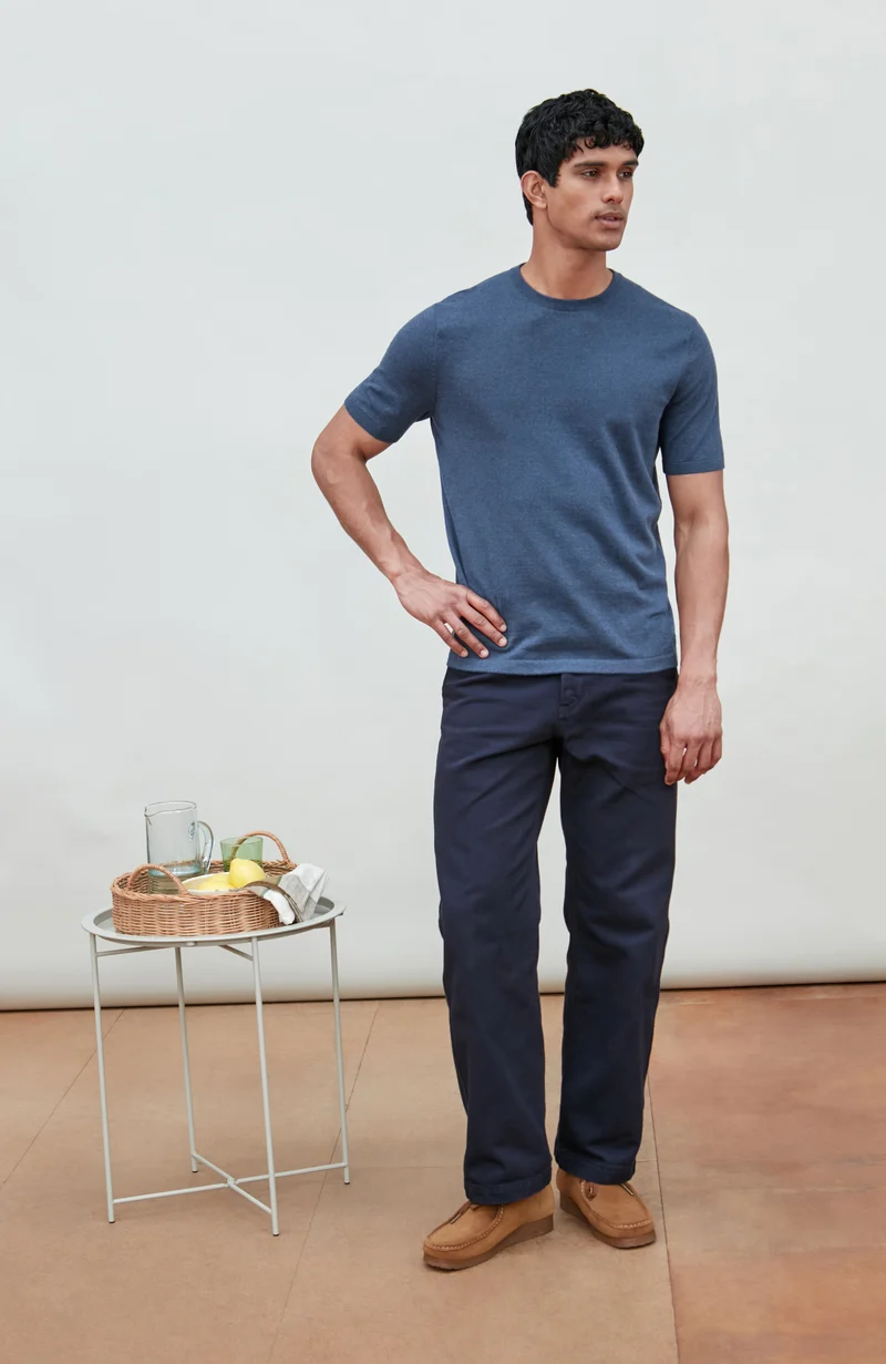 Herren-T-Shirt aus 100 % ultrafeiner Baumwolle