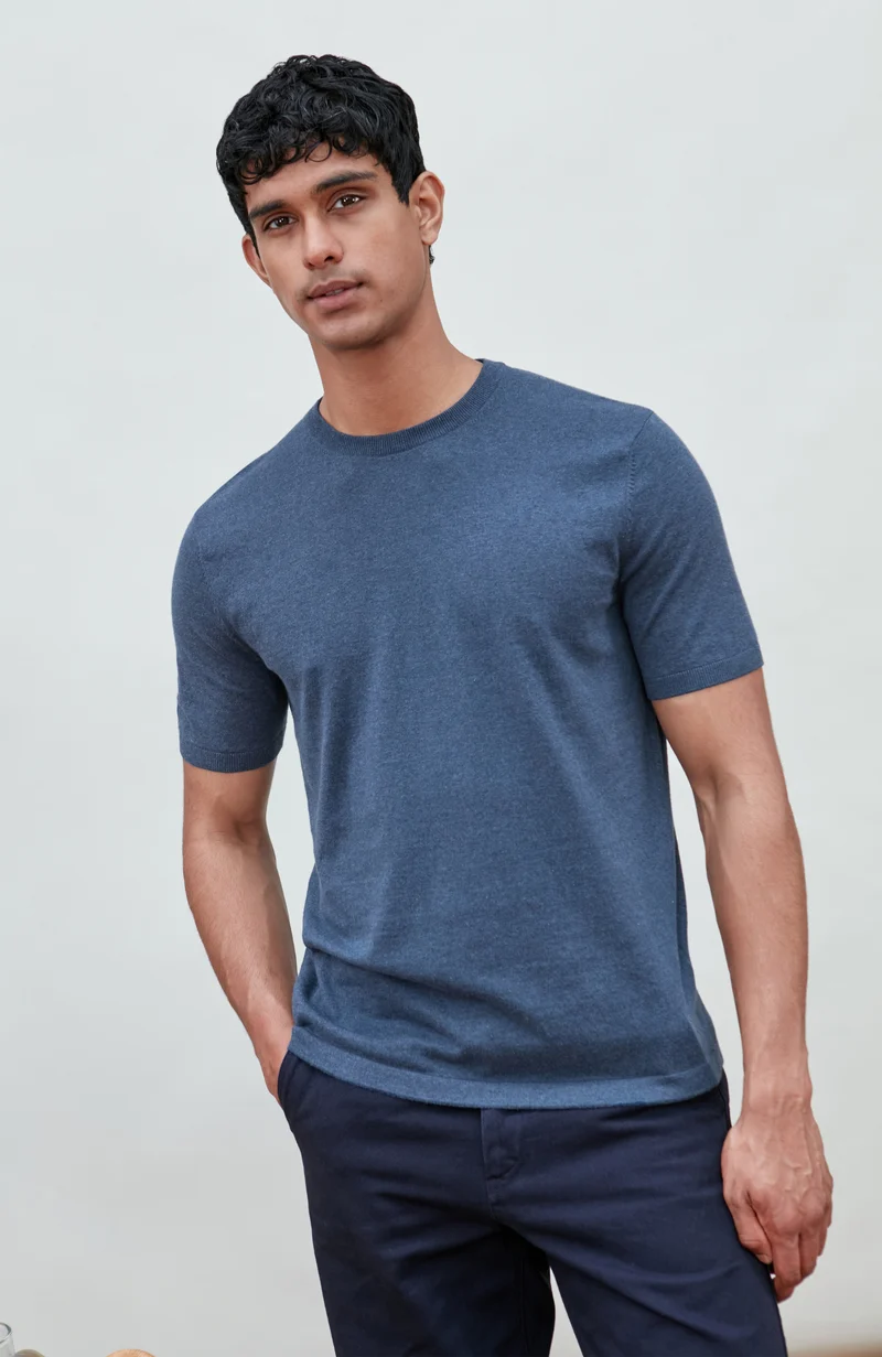 Herren-T-Shirt aus 100 % ultrafeiner Baumwolle